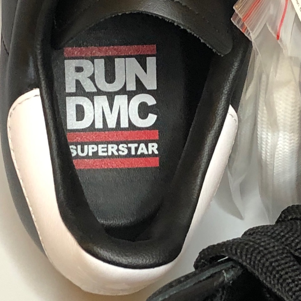 Adidas Superstar 50 Men’s Size10 Run DMC Black & White Sneakers - Picture 5 of 11
